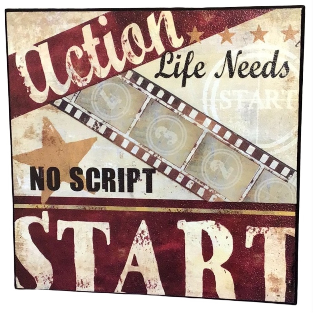 Conrad Knutsen Life Needs No Script Boxed Wall Art